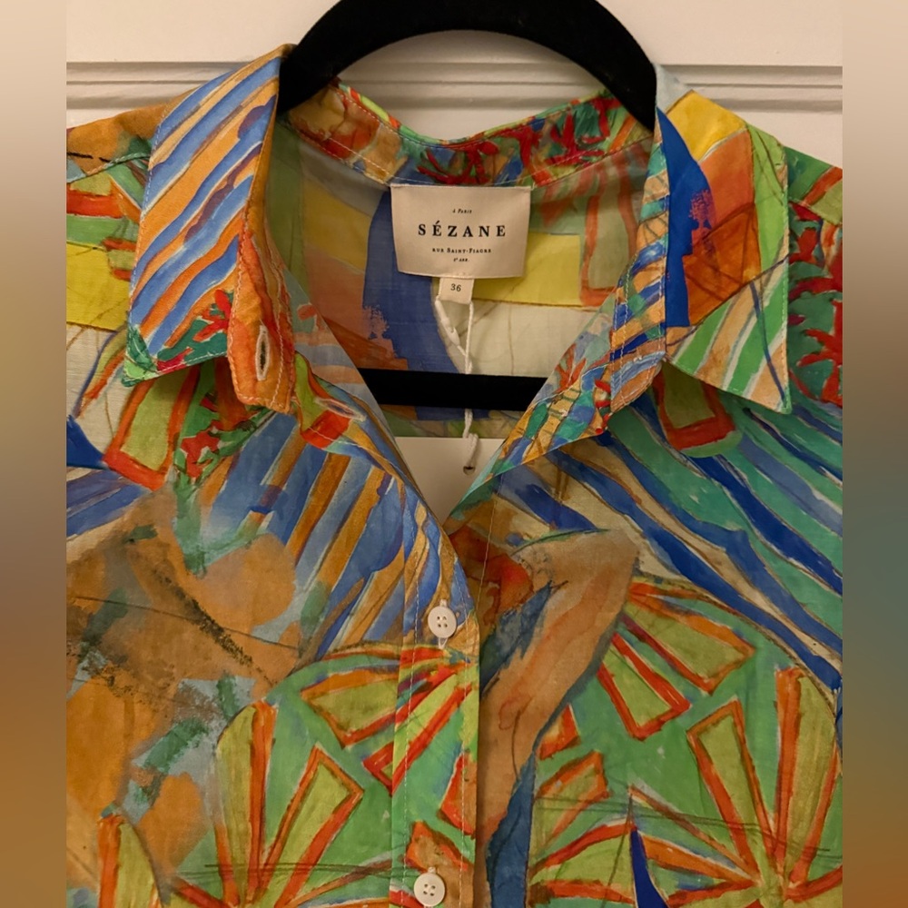 SOLD ❌ NWT - Rare Sezane Pierro shirt size US 4 - Picture 9 of 10